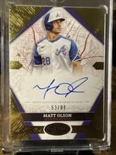 2025 Topps Tier One City Connect Signatures Matt Olson #CCS-MO card