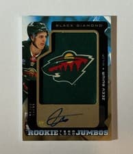 2025-26 Upper Deck Black Diamond Rookie Team Logo Jumbo Patch Auto Zeev Buium #RTL-ZB card