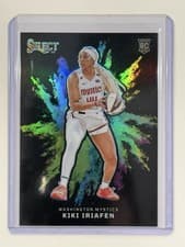 2025 Panini Select WNBA Black Color Blast Kiki Iriafen #9 card