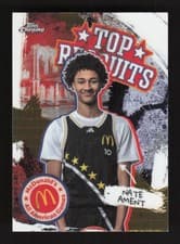 2025 Topps Chrome McDonald's All American Top Recruits Nate Ament #TP-3 card