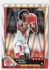 Tyrese Maxey 2025 Topps Chrome McDonald's All American Base Set card