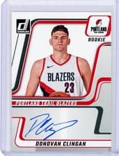 Donovan Clingan 2024-25 Donruss Next Day Autographs card