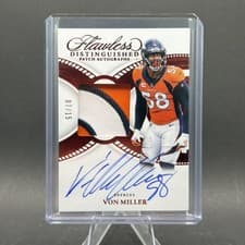 2025 Panini Flawless Distinguished Patch Autographs Von Miller #15 card