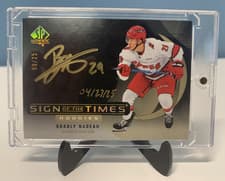 Bradly Nadeau 2024-25 SP Authentic Sign of the Times Rookies card
