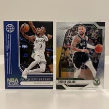 Damian Lillard 2024 Panini NBA Hoops Frequent Flyers card