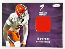 2026 SAGE Football Athlete Apparel T.J. Parker #AA-TJP card