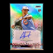2025 Stadium Club Concentration Autographs Cade Horton #TVA-CH card