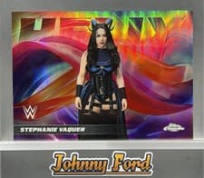 2026 Topps Chrome WWE Helix Stephanie Vaquer #HLX-5 card