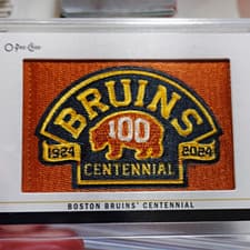 Boston Bruins Centennial 2024-25 O-Pee-Chee Team Logo Patches card