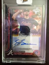 2025 Topps Chrome Sapphire Rookie Autographs Sapphire Spencer Schwellenbach #RA-SS card