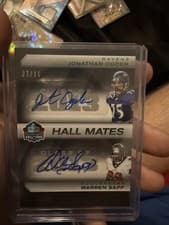 2025 Panini Black Hall Mates Dual Autographs Jonathan Ogden/Warren Sapp #7 card
