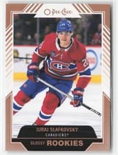 Juraj Slafkovsky 2022 Upper Deck O Pee Chee Glossy card