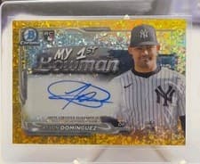 2024 Bowman Chrome My 1st Bowman Autographs Jasson Domínguez #1BA-JD card