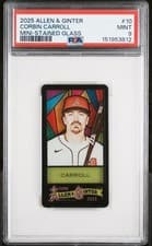 2025 Topps Allen & Ginter Mini Stained Glass Corbin Carroll #10 card