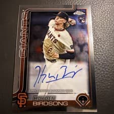 2025 Topps Chrome Rookie Autographs Hayden Birdsong #RA-HB card