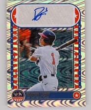 2025 Panini Stars & Stripes 15U National Team Signatures Parker Leoff #NTS-PL card