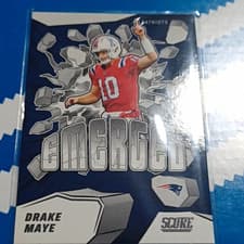 2025 Score Emerged Drake Maye #10 card