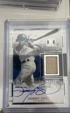 2025 Panini Impeccable Lumber Signatures Sammy Sosa #17 card
