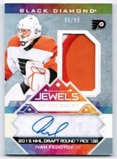 2024-25 Upper Deck Black Diamond Jewels of the Draft Rookies Ivan Fedotov #JD-IF card