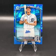 2025 Bowman Chrome Sapphire Edition Prospect Autographs Cris Rodriguez #CPSA-CR card