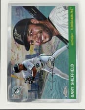 2025 Topps Chrome Platinum 1955 Topps City Variations Gary Sheffield #55CV-30 card