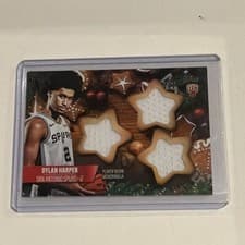 2025-26 Topps Holiday Holiday-Shaped Relics Dylan Harper #HSR-2 card