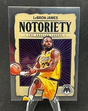 LeBron James 2023 Panini Mosaic Notoriety card