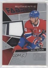 Nick Suzuki 2021 SP Game Used Authentic Fabrics card