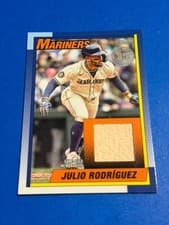 2025 Topps Update 1990 Topps Baseball Relics Julio Rodríguez #90RU-JR card