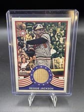 2025 Topps Heritage Bicentennial Relics Reggie Jackson #BR-RJ card