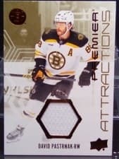 2024-25 Upper Deck Premier Premier Attractions Jersey David Pastrnak #PA-DP card