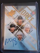 2024-25 SPx Force Autograph Parallel Michael Bunting #SF-KLMB card