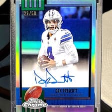 2025 Topps Chrome 1990 Topps Autographs Dak Prescott #1990-DP card