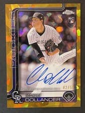 2025 Topps Chrome Update Sapphire Chrome Sapphire Autographs Chase Dollander #USA-DO card