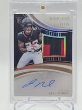 2025 Panini Immaculate Rookie Patch Autographs Jaylin Noel #141 card
