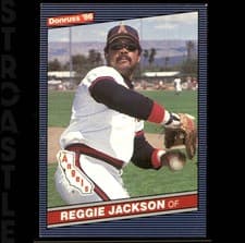 Reggie Jackson 1986 Donruss card