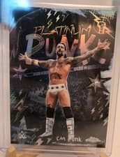2026 Topps Chrome WWE Platinum Punk CM Punk #PLP-19 card