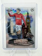 2024 2023 Topps Chrome UEFA Club London Calling Alejandro Garnacho #LC-9
