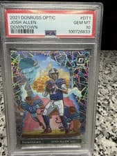 Josh Allen 2021 Panini Donruss Optic Downtown card