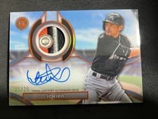2025 Topps Tribute Autograph Patches Ichiro #APA-ICH card