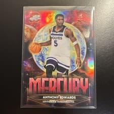 2025-26 Topps Cosmic Chrome Planetary Pursuit Mercury Anthony Edwards #PPM-5 card