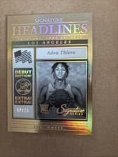 2025-26 Panini Signature Series Signature Headlines Adou Thiero #15 card