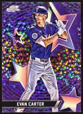 2025 Topps Cosmic Chrome StarFractor Evan Carter #SF-41 card