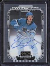 2025-26 O-Pee-Chee Platinum Rookie Autographs Sam Dickinson #R-SD card