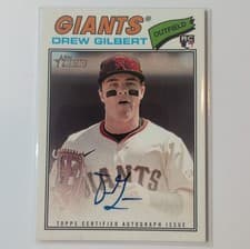 2026 Topps Heritage Real One Autographs Drew Gilbert #ROA-DG card