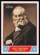 2025 Topps Heritage Notable Americans Walt Whitman #NS-88 card