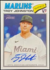 2026 Topps Heritage Real One Autographs Troy Johnston #ROA-TJ card