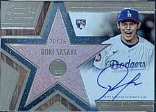 2025 Topps Five Star Stars and Stitches Autographs Roki Sasaki #SS-RS card