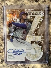 2026 Topps 75 Years of Topps Die-Cut Autographs Juan Soto #75YA-JSO card