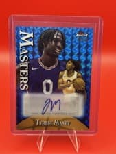 2024-25 Finest Masters Autographs Tyrese Maxey #MA-TM card